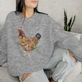 Ugly Christmas Sweater Chicken Christmas Sweatshirt Frauen Geschenke für Sie