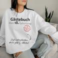 18Th Birthday Party Guest Book Boys Girls Decorative Sweatshirt Frauen Geschenke für Sie