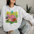 Aloha Hawaii Hawaii-Flamingo Children Nager Girls Toddler Blue Sweatshirt Frauen Geschenke für Sie