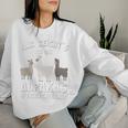 Alpaca And Llamas Mir Reichts Ich Geh Alpacas Stroke Sweatshirt Frauen Geschenke für Sie
