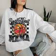Basketball Mama Coquette Bow Game Day Sports Lover Mom Women Sweatshirt Gifts for Her