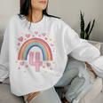 Children's Birthday 4 Girls Rainbow Fairy Four 4 Years Sweatshirt Frauen Geschenke für Sie