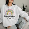 Children's Nursery 2025 Rainbow Nursery Sweatshirt Frauen Geschenke für Sie