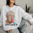 Grandma Just Lick It Grandma Licks Ice Meme Ice Lovers Summer Sweatshirt Frauen Geschenke für Sie