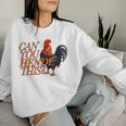 Can You Hendl This Rooster Chicken Giggal Gockel Chicken Farm Sweatshirt Frauen Geschenke für Sie