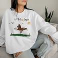 Ketamineintage Colourful Ketamine Horse Blue Sweatshirt Frauen Geschenke für Sie