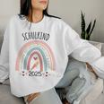 Kinder Schulkind 2025 Schulanfang Mädchen Deko Einschulung 2025 Sweatshirt Frauen Geschenke für Sie