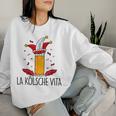 La Kölscheita X Fastelovend Carnival Cologne Beer Costume Sweatshirt Frauen Geschenke für Sie