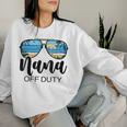 Nana Off Duty Sunglasses Palm Tree Beach Sunset Mother's Day Women Sweatshirt Gifts for Her