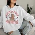 Retro Mother Of Mayhem Feral Moms Club Moms Women Sweatshirt Gifts for Her