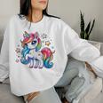 Unicorn For Girls Cute Rainbow Magical Unicorn Women Sweatshirt Gifts for Her