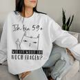 Women's 60Th Birthday Ich Bin 59 Cat 60 Years Woman S Sweatshirt Frauen Geschenke für Sie