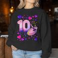 10Th Birthday Girl 10 Years Painting Number 10 Sweatshirt Frauen Lustige Geschenke