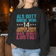 14Th Birthday Boy Girl 14 Years Nager S Sweatshirt Frauen Lustige Geschenke