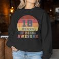 18Th Birthday Girl Daughter 18 Years Old Son Boys Retro Sweatshirt Frauen Lustige Geschenke