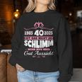 40Th Birthday Woman 40Th Birthday Women'sintage 1985 Women's Sweatshirt Frauen Lustige Geschenke