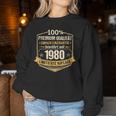 43Th Birthday Man Woman 43 Years 1980 Decorative Sweatshirt Frauen Lustige Geschenke