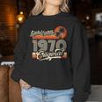 55Th Birthday Original Womenintage 1970 Sweatshirt Frauen Lustige Geschenke