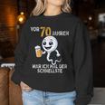 70Th Birthday Man Woman 70 Years 1954 Decorative Sweatshirt Frauen Lustige Geschenke