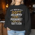 Als Promaunist Bin Ich Göttlich Orchestra Musician Trombone Sweatshirt Frauen Lustige Geschenke