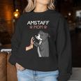 American Staffordshire Terrier Mama Amstaff Dog Sweatshirt Frauen Lustige Geschenke