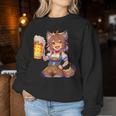 Anime Beer Festival Cat Beer Sweatshirt Frauen Lustige Geschenke