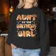 Aunt Of The Birthday Girl Dog Family Party Decorations Women Sweatshirt Personalized Gifts