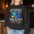 A Big Piece Of My Heart Has Autism And She's My Sister Women Sweatshirt Unique Gifts