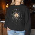 Boho Golden Sun & Moon Phase Illustration Sweatshirt Frauen Lustige Geschenke