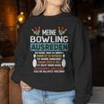 Bowling Women's Bowling Sayings Retro Bowling Sweatshirt Frauen Lustige Geschenke