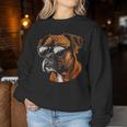 Boxer Dog Sunglasses Dog Mom Dad Women Sweatshirt Funny Gifts