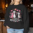 Cat Lover Kitten Happy Valentine Day Kid Women Sweatshirt Funny Gifts