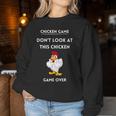 Chicken Game Chicken Joke Check Out This Chicken Sweatshirt Frauen Lustige Geschenke