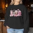 Coffee Valentine's Day Lover Valentine Latte For Girls Women Sweatshirt Personalized Gifts