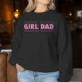 Dad Est 2025 Dad Loading New Dad Of Girls Retro Pink Dad Women Sweatshirt Personalized Gifts