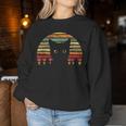 intage Montrant Un Chat Des S Et Des Hommes Chat Rétrointage Sweat-shirt pour femme Cadeaux drôles