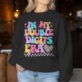 In My Double Digits Era Retro 10 Year Old 10Th Birthday Girl Women Sweatshirt Personalized Gifts