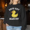 Duck Good Everything Good Squeaky Duck Yellow Duck Sweatshirt Frauen Lustige Geschenke