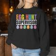 Egg Hunt Supervisor Mom Dad Egg Hunting Squad Girls Boys Women Sweatshirt Personalized Gifts