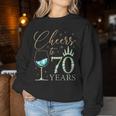 Ein Hoch Auf 70 Jahre Alte Frauen Zum 70 Geburtstag Frauen Königinnen Geburtstag Sweatshirt Frauen Lustige Geschenke