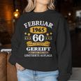 February 1965 60Th Birthday Man Woman Sweatshirt Frauen Lustige Geschenke