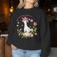 Floral Grammy Goose Mom Mother's Day Silly Goose Family Women Sweatshirt Personalized Gifts