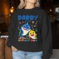 Daddy Of The Birthday Family Shark Birthday Boy Girl Women Sweatshirt Funny Gifts