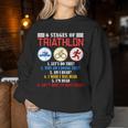 Triathlon Triathlete Athlete 6 Level Womens Sweatshirt Frauen Lustige Geschenke