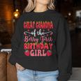 Great Grandma Of The Berry First Birthday Girl Strawberry Women Sweatshirt Personalized Gifts