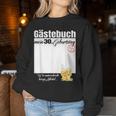 Guest Book 30Th Birthday Who Signs Beers Sweatshirt Frauen Lustige Geschenke