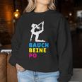 Gymnastics Outfit For Sports Workout Belly Legs Butt Sweatshirt Frauen Lustige Geschenke