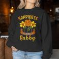 Happiness Is Being A Bubby Cute Women Sweatshirt Funny Gifts