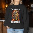 I'm Afraid Of Cringe Skeleton Sudadera Mujer Regalos divertidos