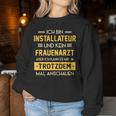 Installateur Kein Frauenarzt Slogan Plumber Sweatshirt Frauen Lustige Geschenke